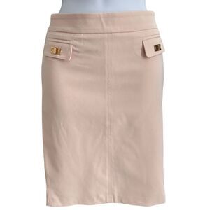 ELISABETTA FRANCHI for CELYN b. Mini Skirt Pink Beige Size L USA. 44 IT.